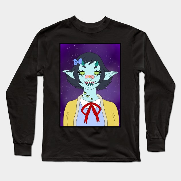 Monster Girl Long Sleeve T-Shirt by possumtees